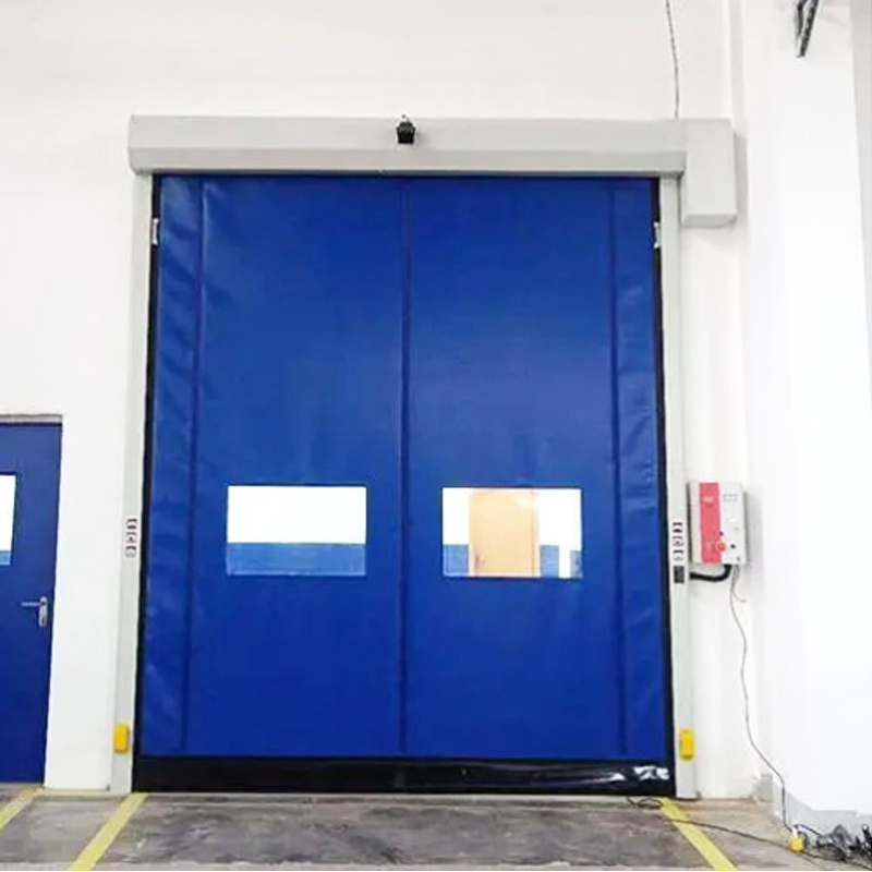 High-Speed Industrial Zipper Fast PVC Roller Shutter gate door factory price Automatic Sliding Door