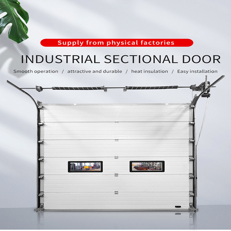 High Quality Aluminum Steel Automatic Sliding Exterior Gate Industrial Sectional Logistics Door Anti Theft Features Rolling