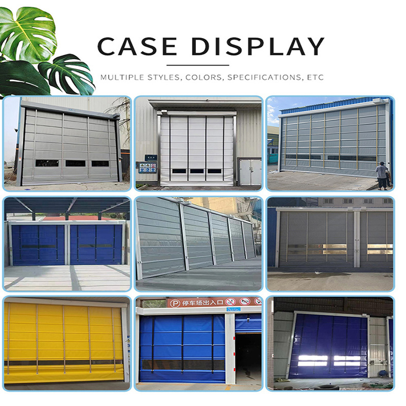 Merchant direct sales PVC Industrial High Speed Stacking Door Customized  For Warehouse Doors Commercial Automatic Door