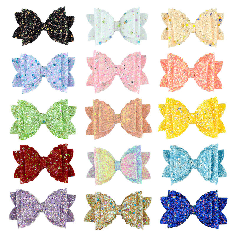 Glitter bling straw toppers bows decoration for tumblers wholesale bow straw topper