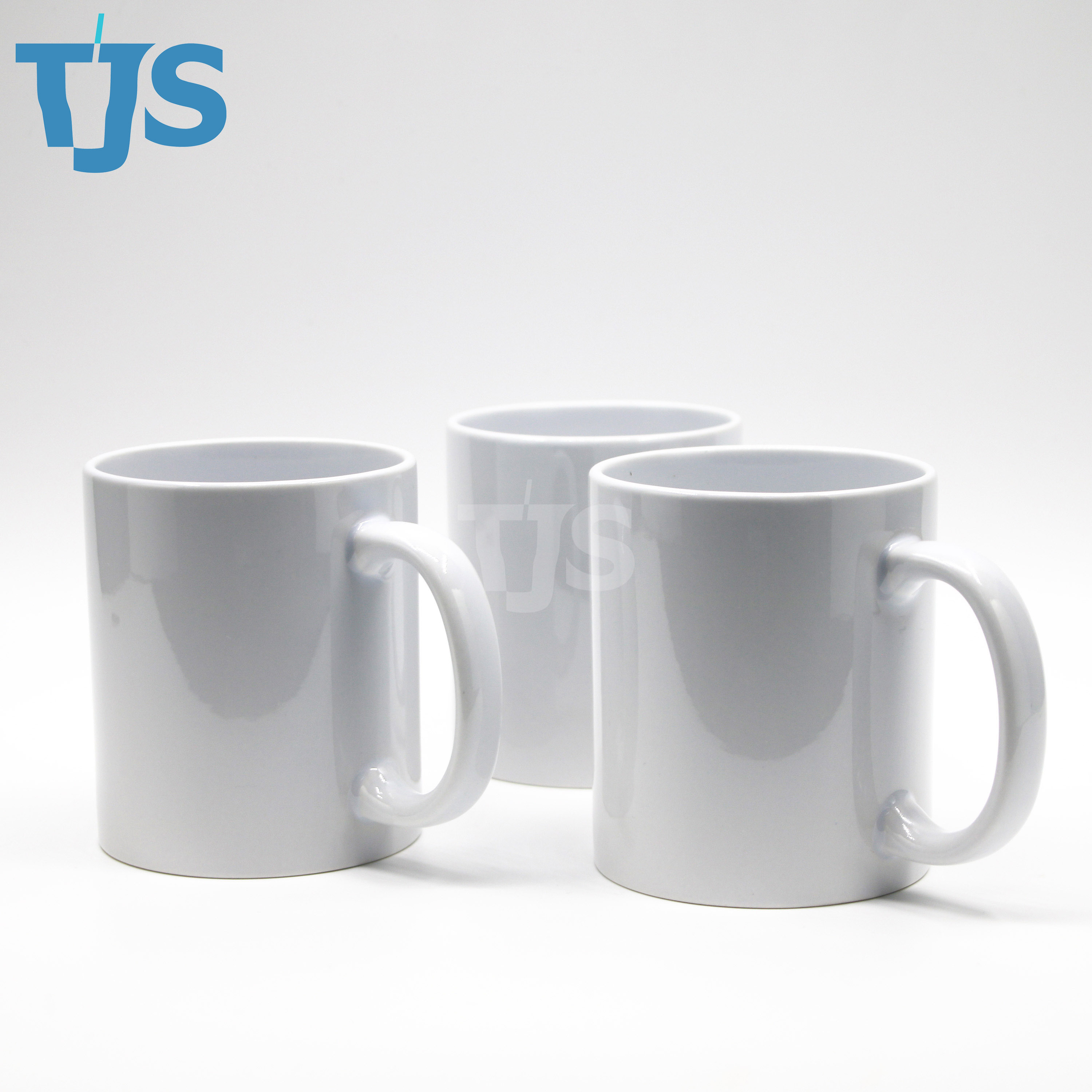 TJS new product 11oz sublimation ceramic mug glow in the dark coffee mugs blank tea cup