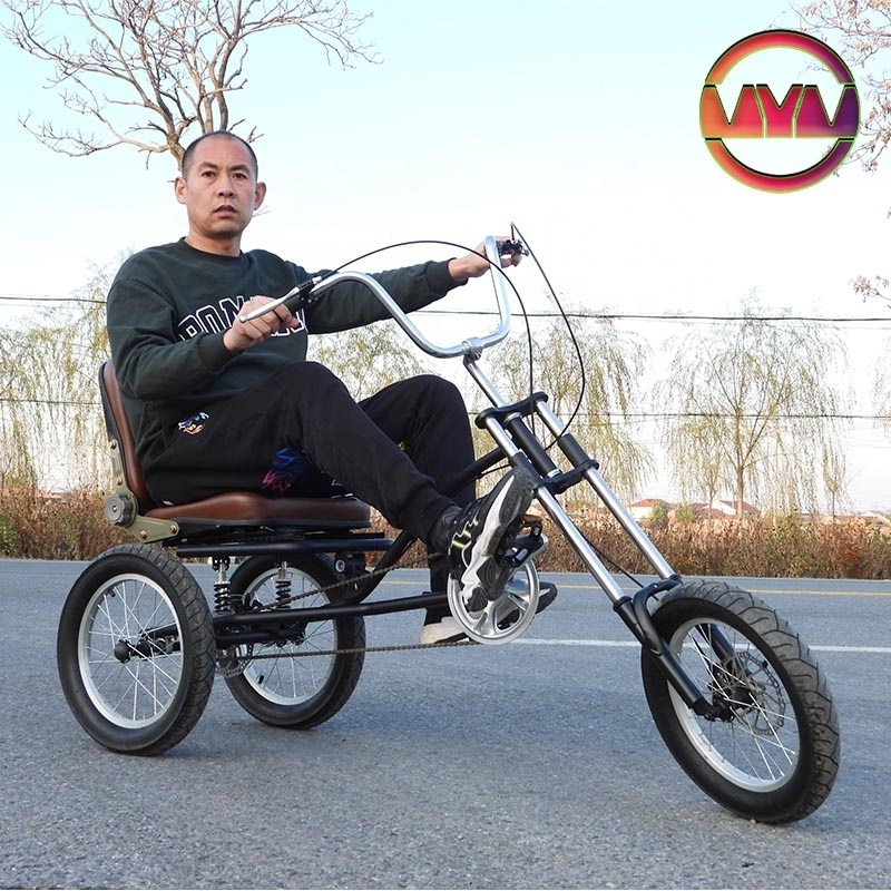 Chinese low price outdoor muti functional good chopper bike 3 wheels touring models chopper bicycle tricycle