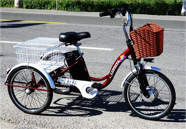 Hot Sale Russian 48V350W front hub motor electric cargo tricycle steel frame 3 Wheel 20*1.75 Electric Bike cargo e-tricycle