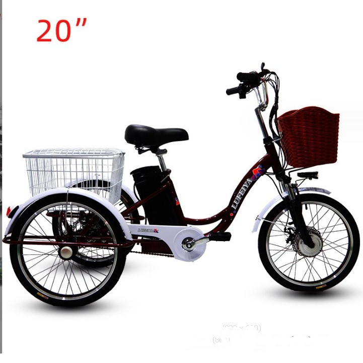 Hot Sale Russian 48V350W front hub motor electric cargo tricycle steel frame 3 Wheel 20*1.75 Electric Bike cargo e-tricycle