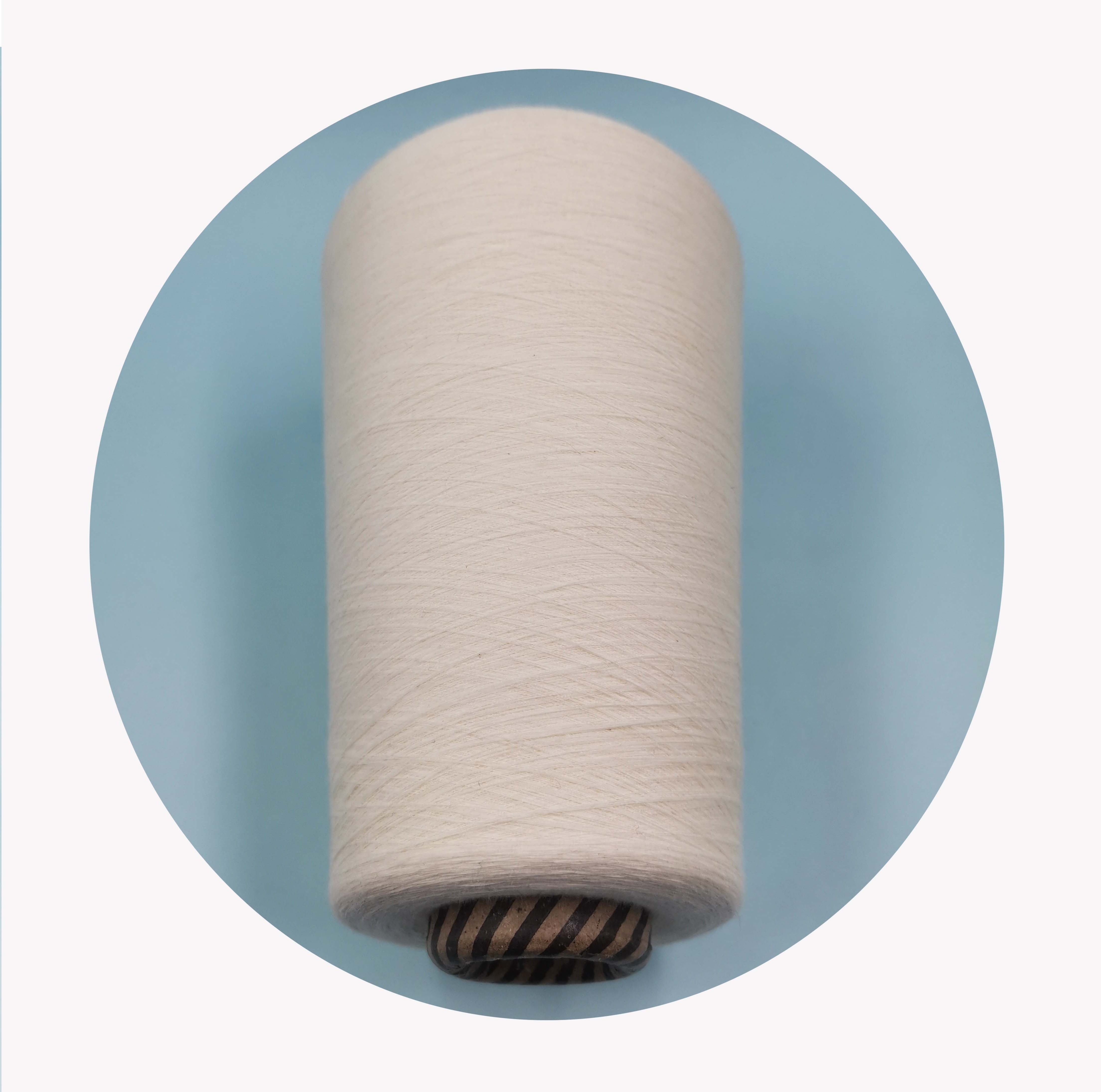 Low price and high quality ring spinning 100 cotton spun yarn for knitting weaving