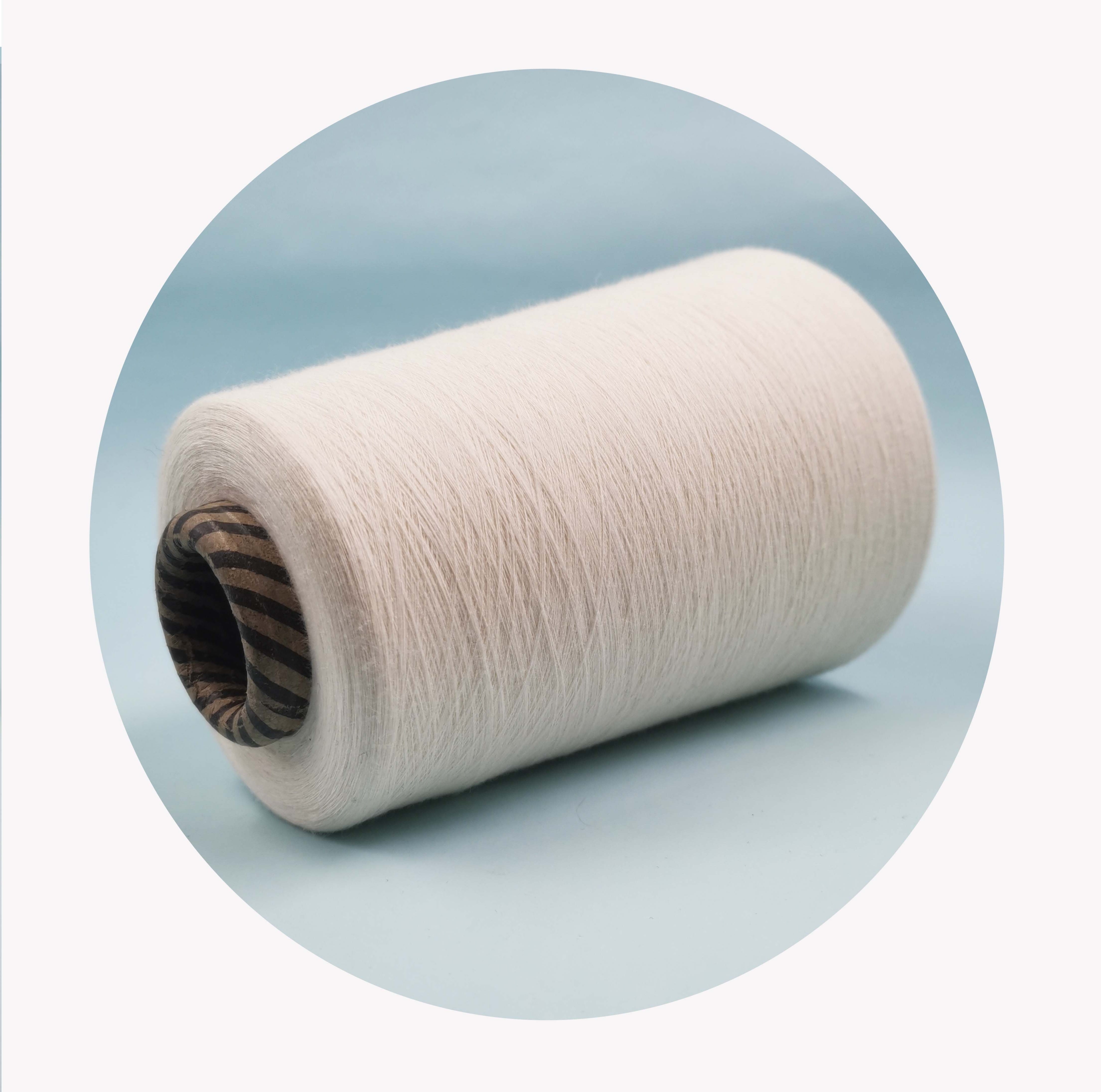 Low price and high quality ring spinning 100 cotton spun yarn for knitting weaving