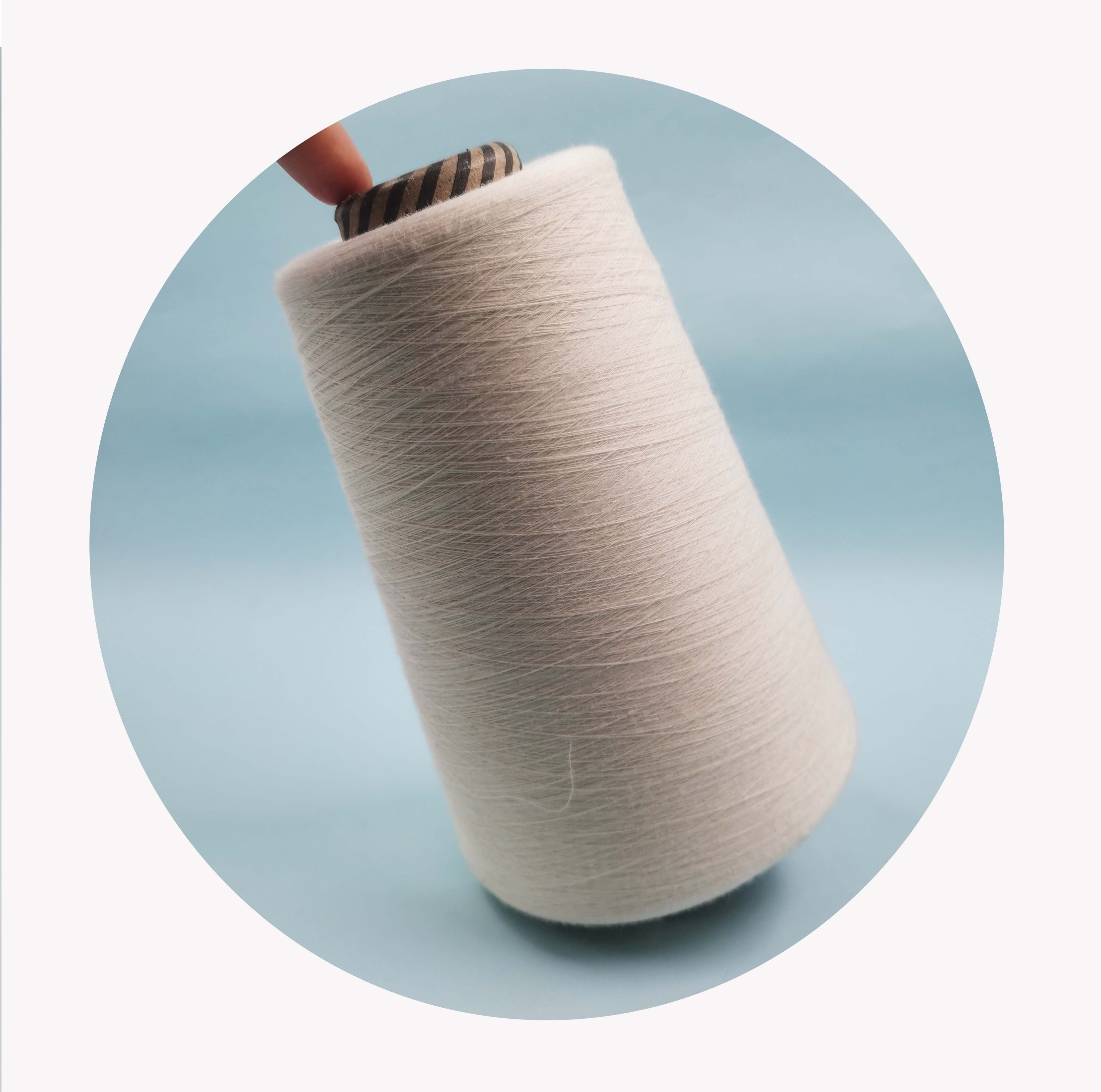 Low price and high quality ring spinning 100 cotton spun yarn for knitting weaving