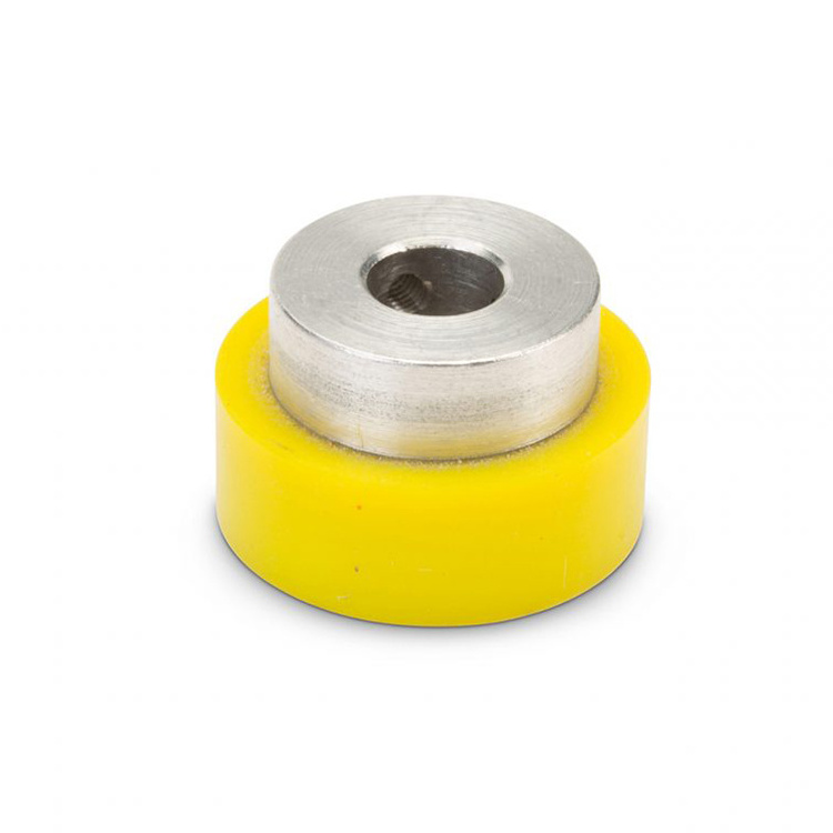 China Manufacturer Customized Hubbed Polyurethane Coated Drive Rollers Urethane Wheels Rollers