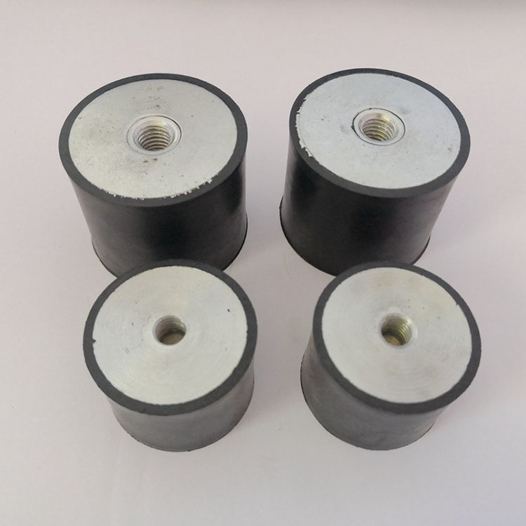 Female to Female Cylindrical Bobbin Mounts Anti Vibration Rubber Buffer Damper