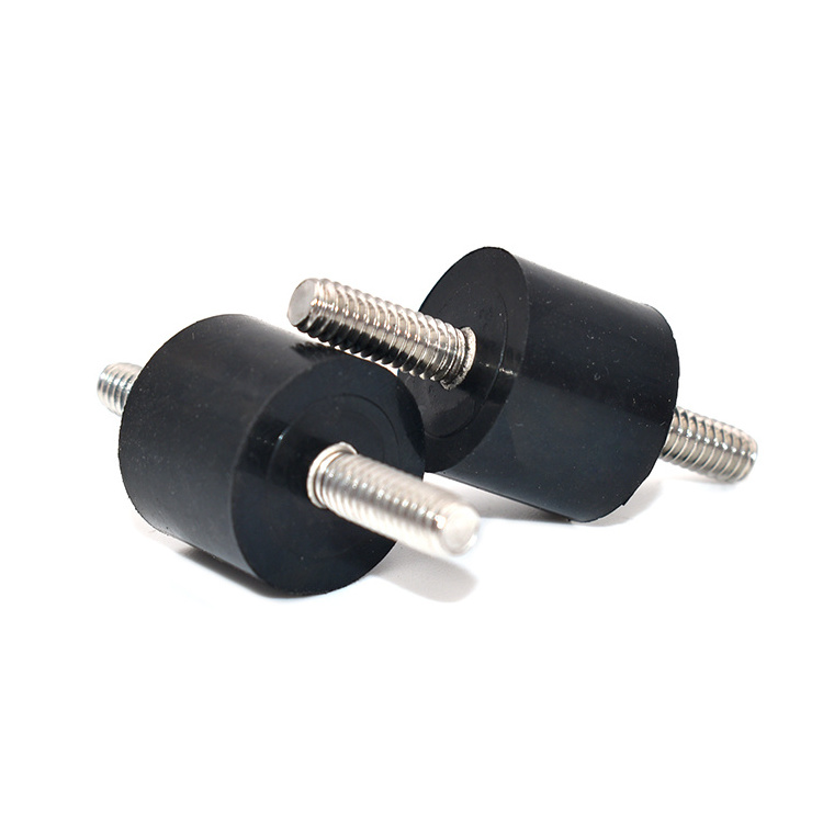 M8 VV Rubber Vibration Mount Air Compressor Bobbin Isolator Damper Male Thread Silentblock Shock Absorber Base 30x20mm