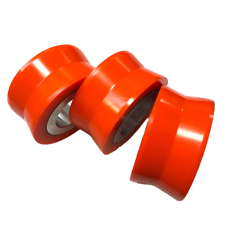 China Manufacturer Customized Polyurethane Coated Drive Wheesl Urethane Conveyor Rollers