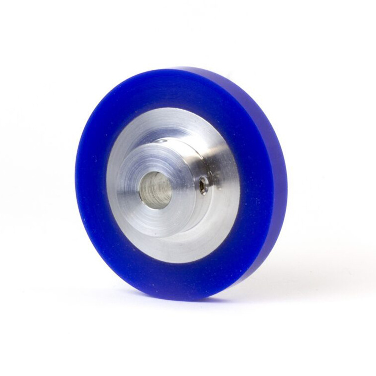 Cheaper Price Customized Hubbed Polyurethane Coated Drive Rollers Urethane Wheels Rollers