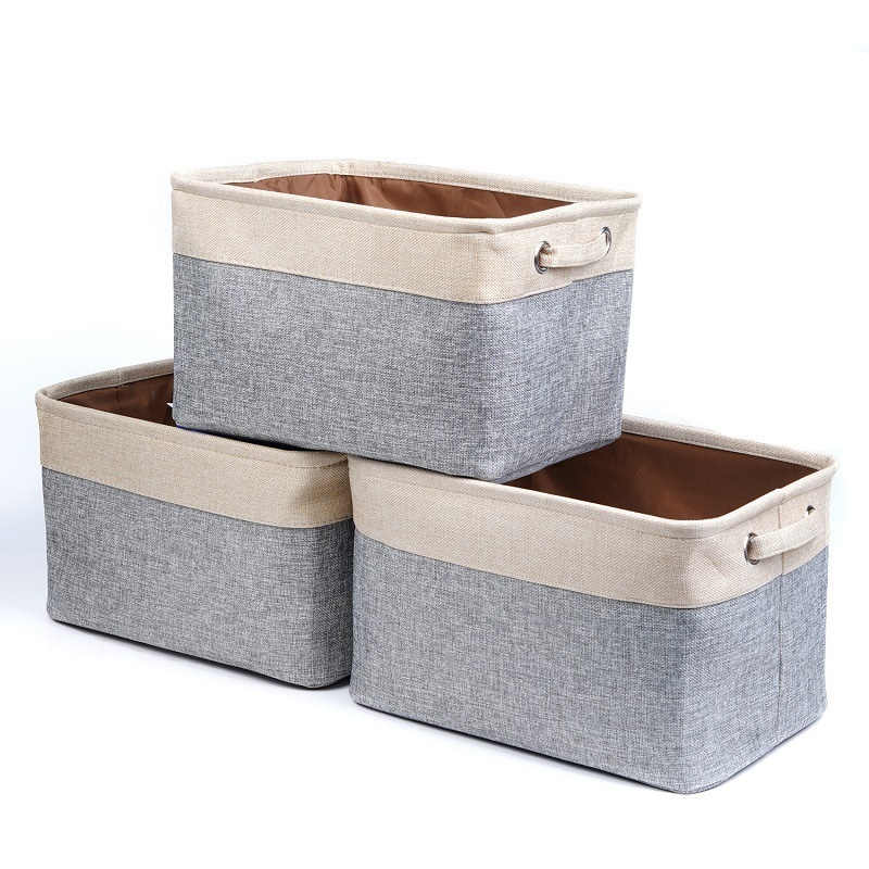 wholesale  Basket Fabric Storage Empty Gift   Cloth Storage Bin Dog Toy Basket with Handles Shelf chaussures-homm basket