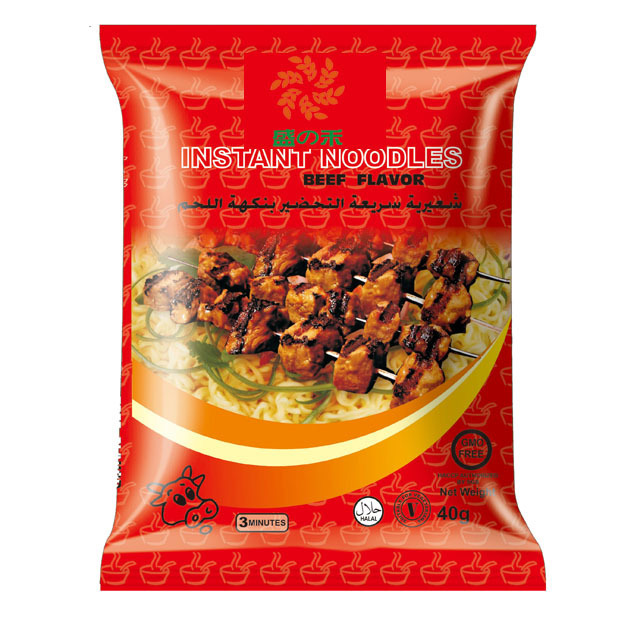 40g Noodles instant noodle vegetable flavour chinese manufacturer halal ramen Oem Noodle