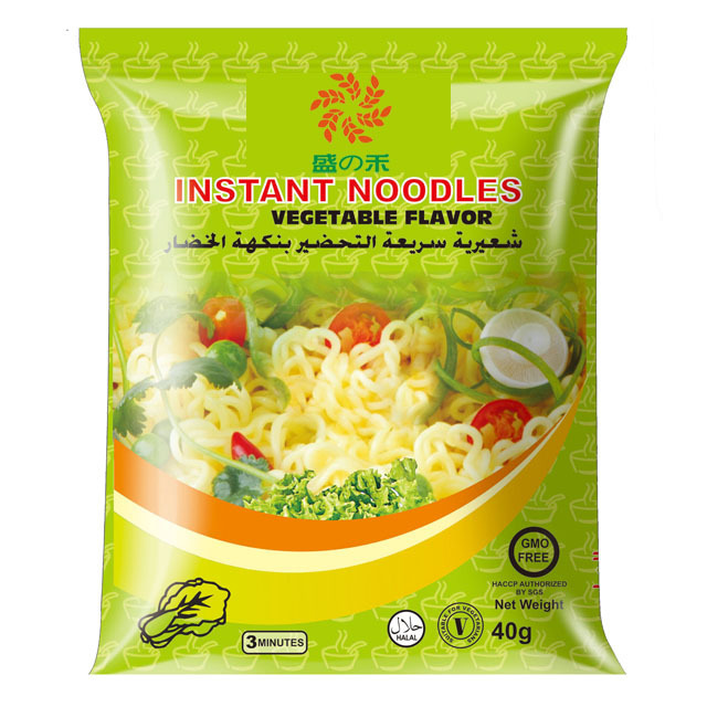 40g Noodles instant noodle vegetable flavour chinese manufacturer halal ramen Oem Noodle