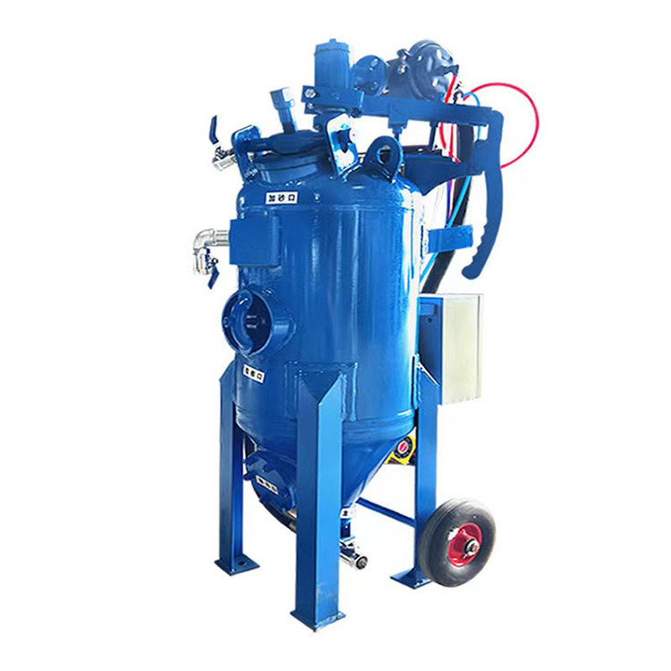 Factory price  wet/dry cast steel shot sandblaster machine High Pressure sandblast pot for sale