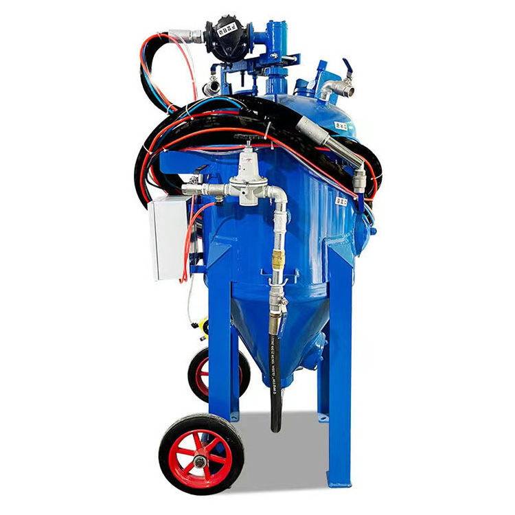 Factory price  wet/dry cast steel shot sandblaster machine High Pressure sandblast pot for sale