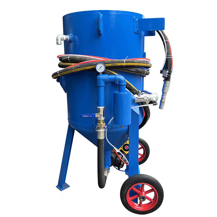 Factory Price Portable Sand Blasting Machine Sand Blasting Hopper 200 Ltr Capacity for Industrial