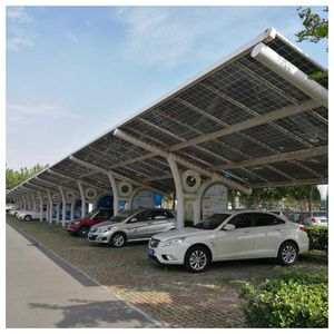 New Design Waterproof Solar Pv Car Parking Carport Aluminium Solar Carports Mounting Structure Solar Panel Car Port