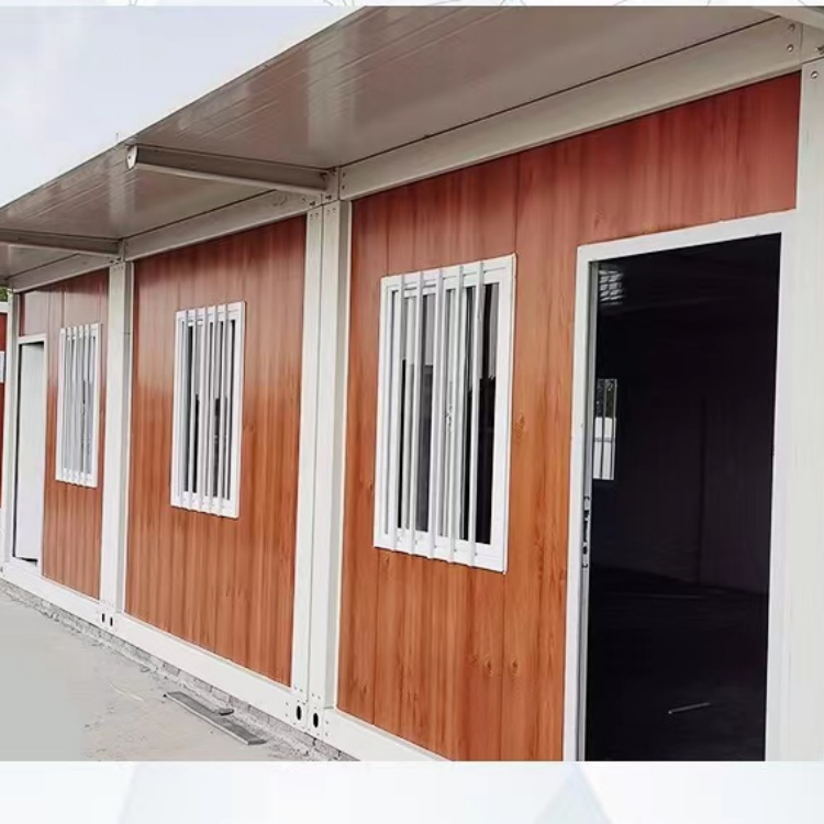 Prefab mobile worker dormitory with stairs up and down two floors   container   house