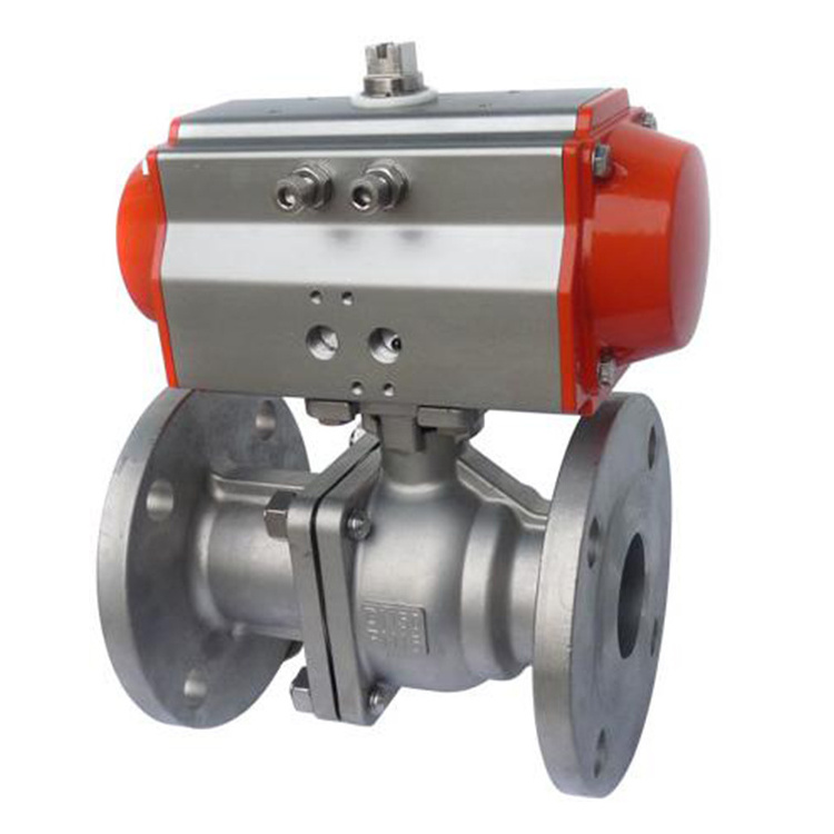 Carbon Steel air actuated pneumatic ball valve