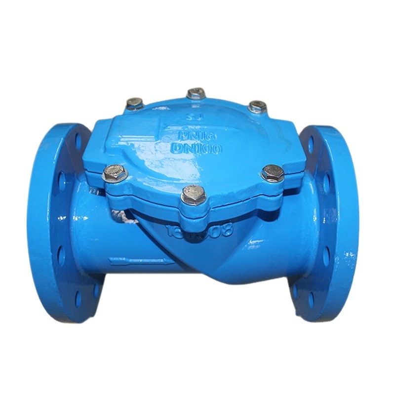 ductile iron swing flanged water rubber flapper check valve