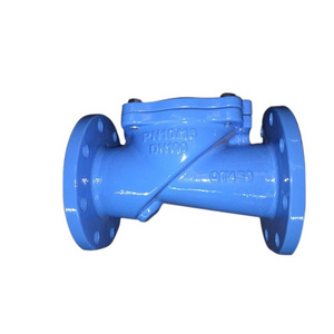 ductile iron swing flanged water rubber flapper check valve