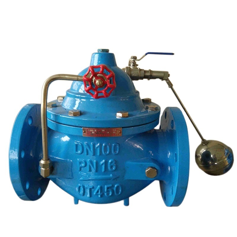 automatic remote flow control float valve