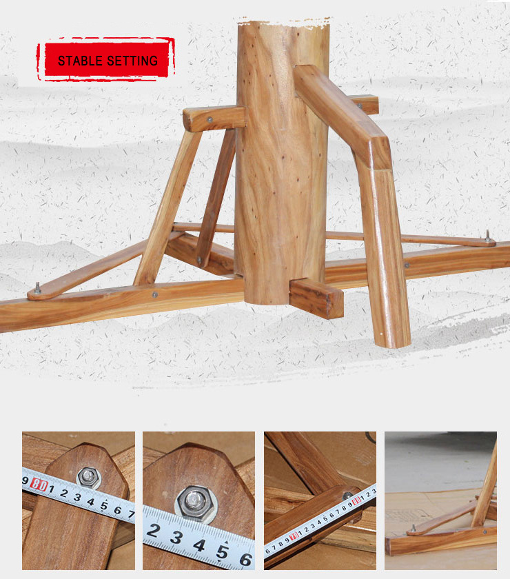 Factory wholesale manufacturer Martial arts equipment free standing wooden dummy kung fu wing chun IP man wooden dummy