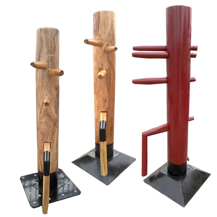 Popular Factory Price wholesale manufacturer Martial arts equipment free standing wooden dummy kung fu wing chun wooden dummy