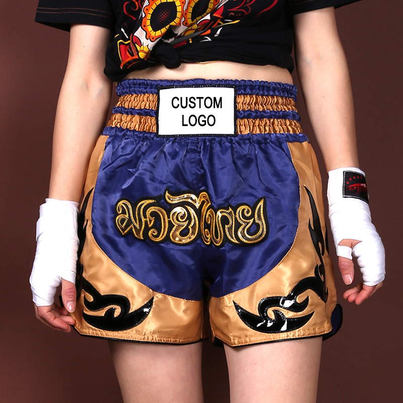 100% polyester sublimation printed custom made make your OWN logo kick boxing shorts pant men woman Muay Thai short MMA shorts