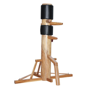 Factory wholesale manufacturer Martial arts equipment free standing wooden dummy kung fu wing chun IP man wooden dummy