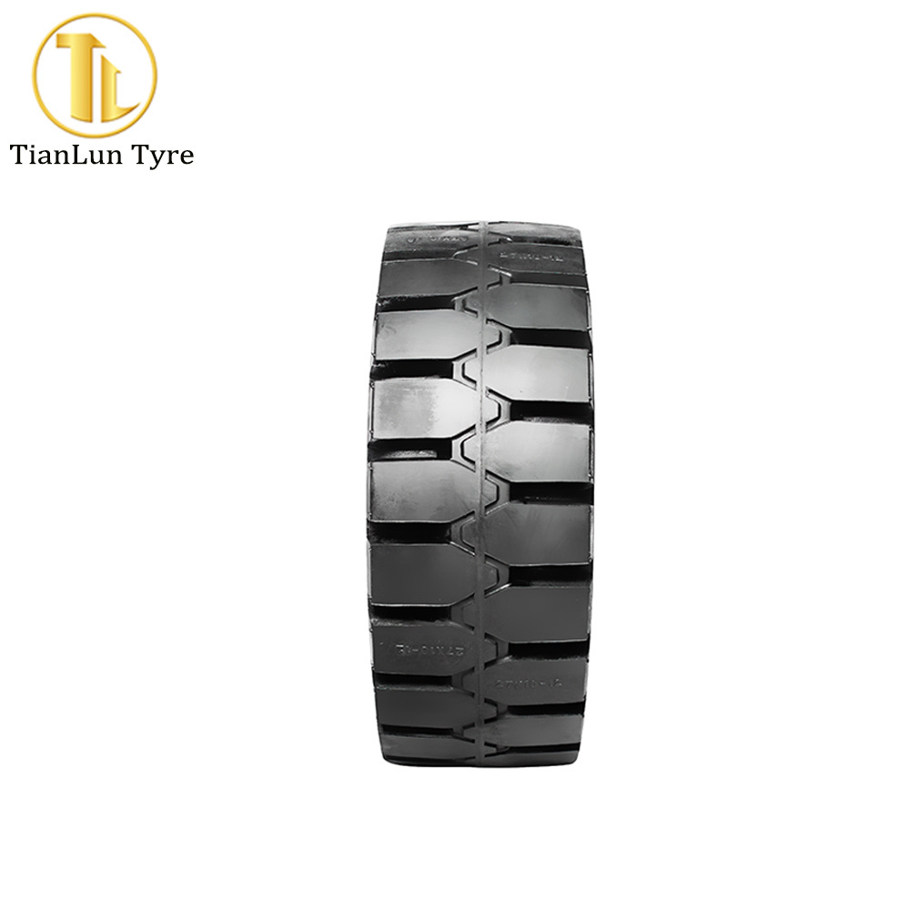 TIANLUN brand clip 250-15 300-15 quick solid forklift tire with rim