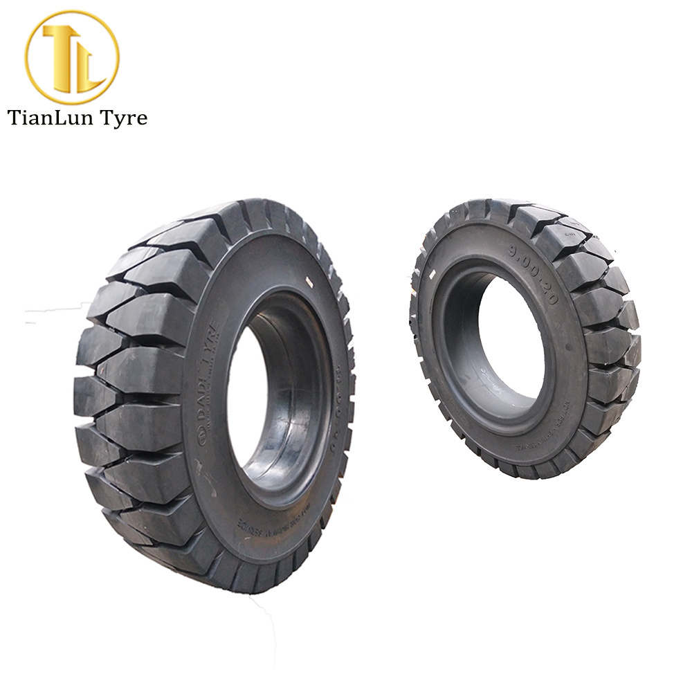 heavy duty tyre 10.00-20 12.00-20 solid rubber truck tire for dump truck