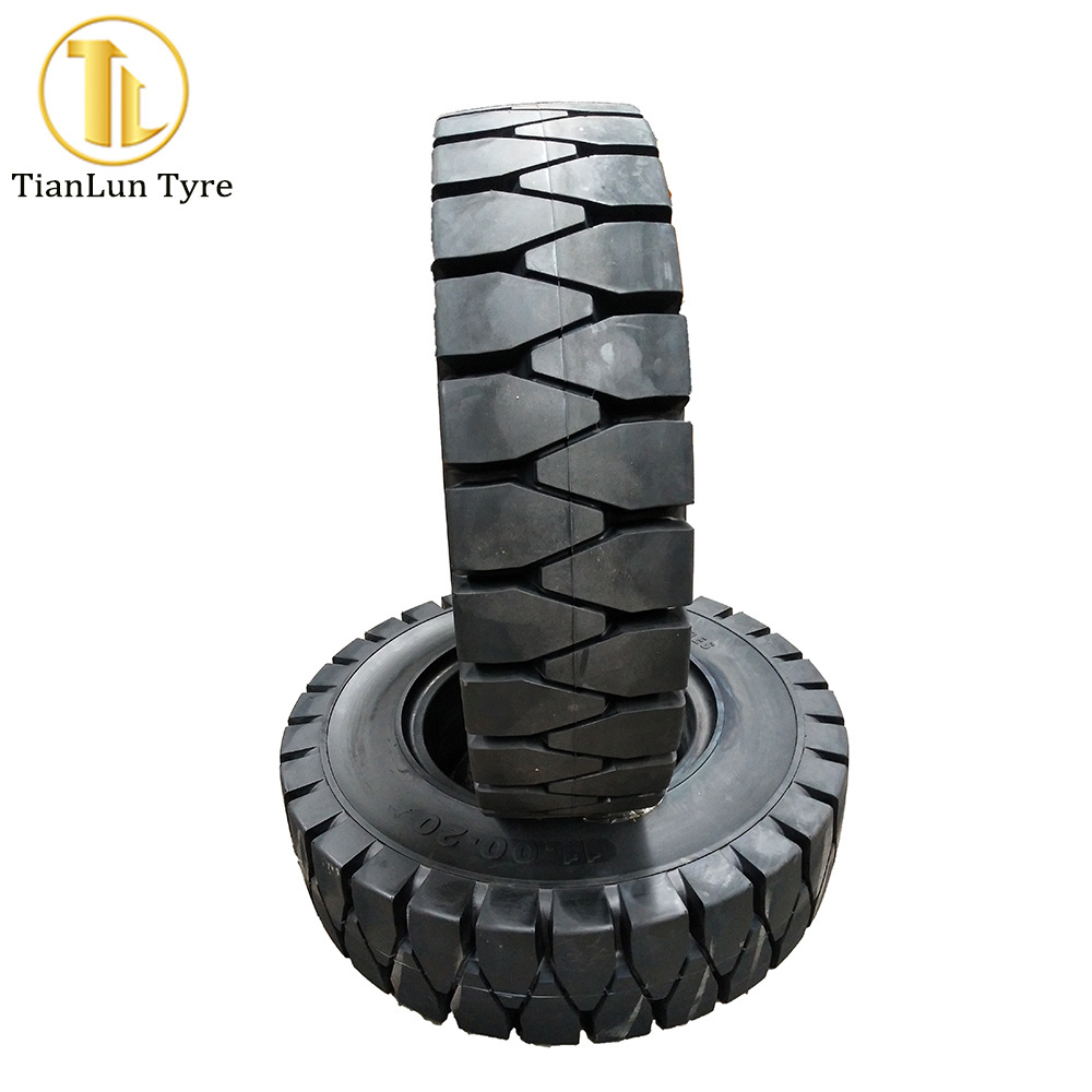 heavy duty tyre 10.00-20 12.00-20 solid rubber truck tire for dump truck