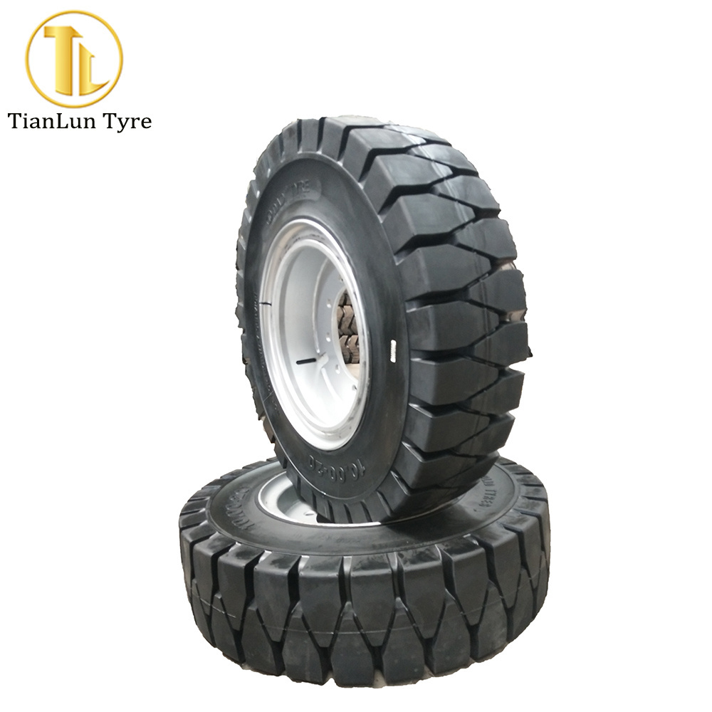 heavy duty tyre 10.00-20 12.00-20 solid rubber truck tire for dump truck