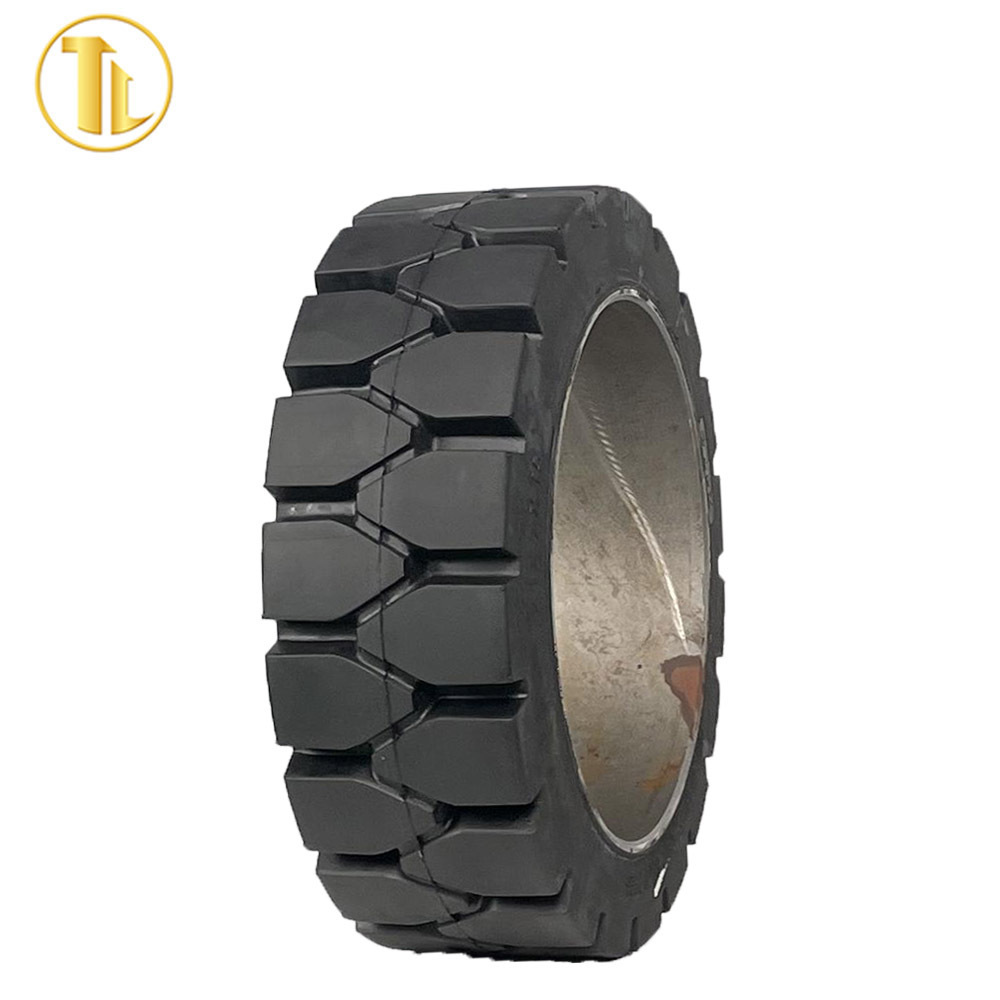 Solid press on tyre for forklift 16x6x10 1/2 18x8x12 1/8 high quality wheel tires