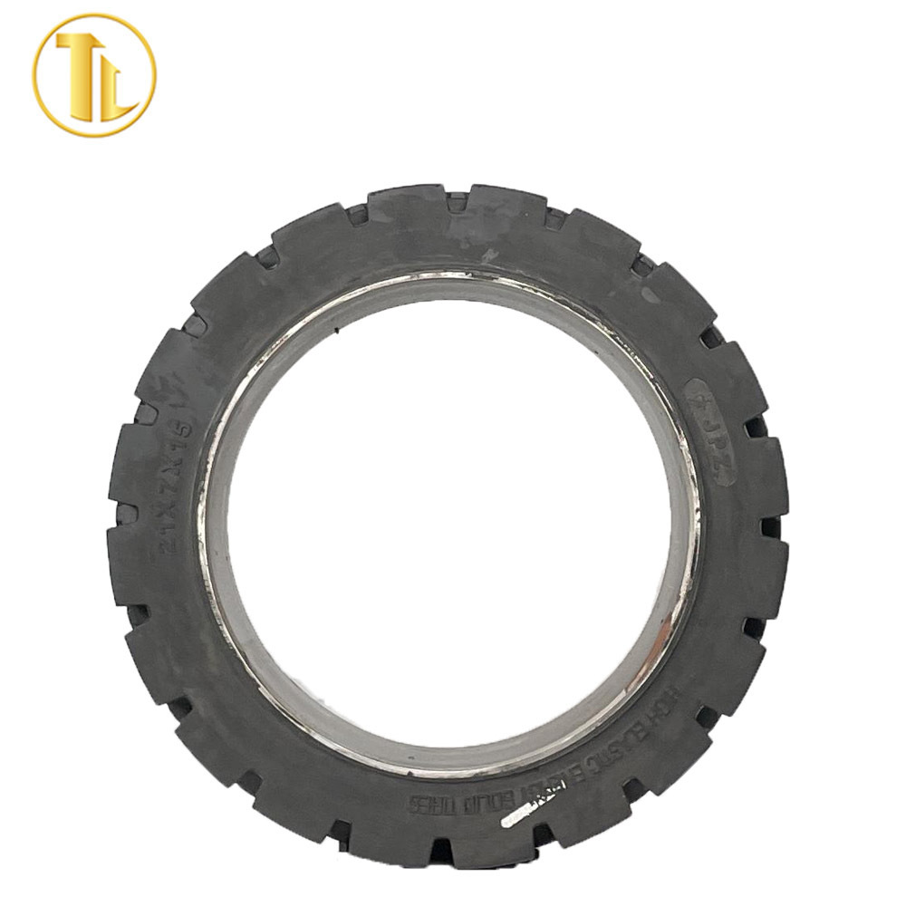 Solid press on tyre for forklift 16x6x10 1/2 18x8x12 1/8 high quality wheel tires