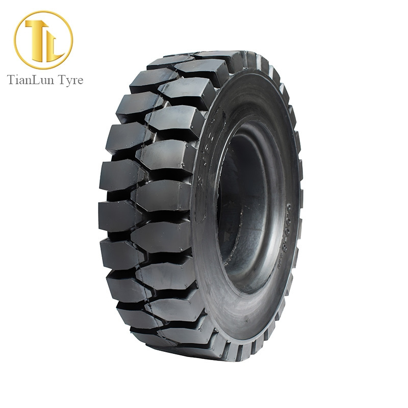 TIANLUN brand clip 250-15 300-15 quick solid forklift tire with rim