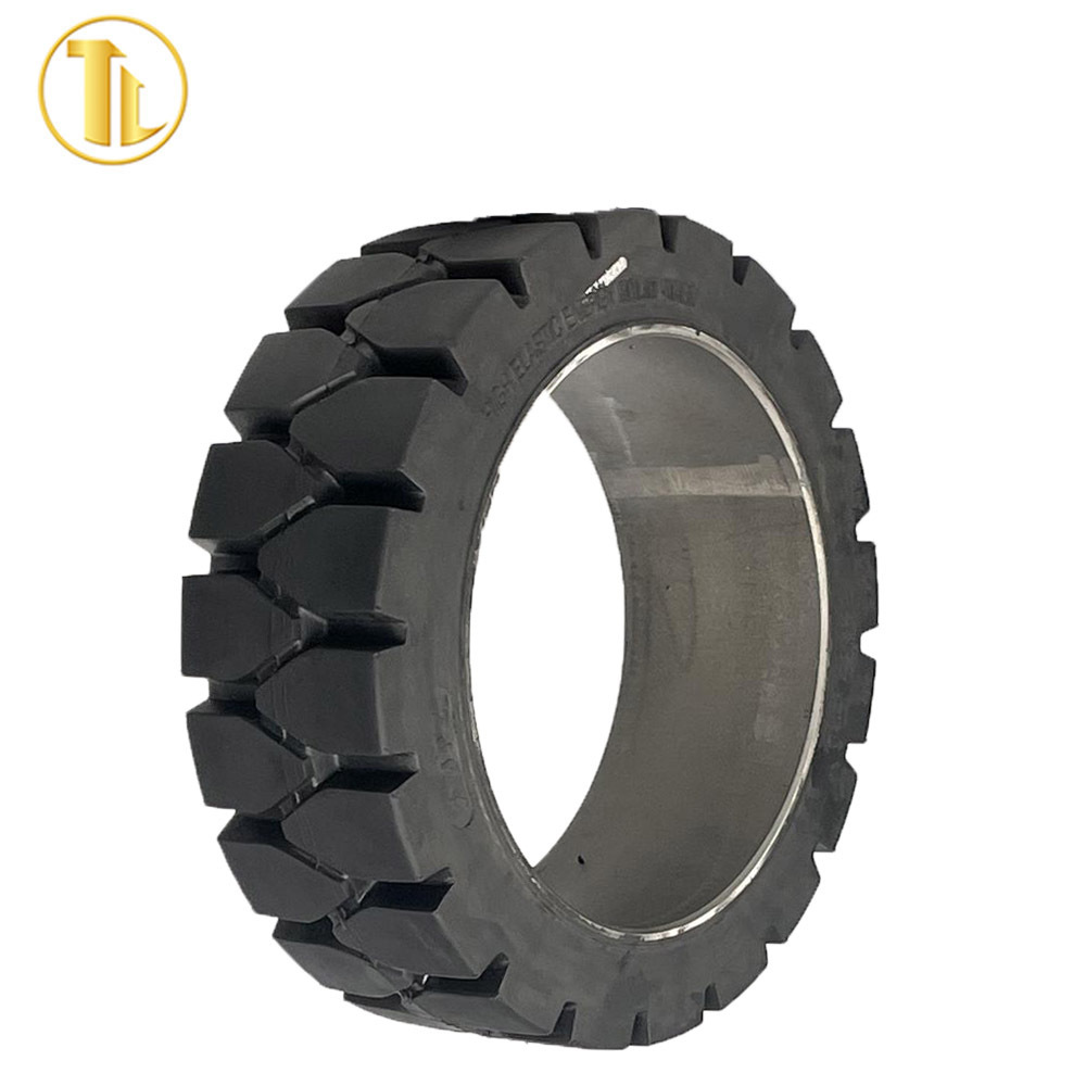 Solid press on tyre for forklift 16x6x10 1/2 18x8x12 1/8 high quality wheel tires