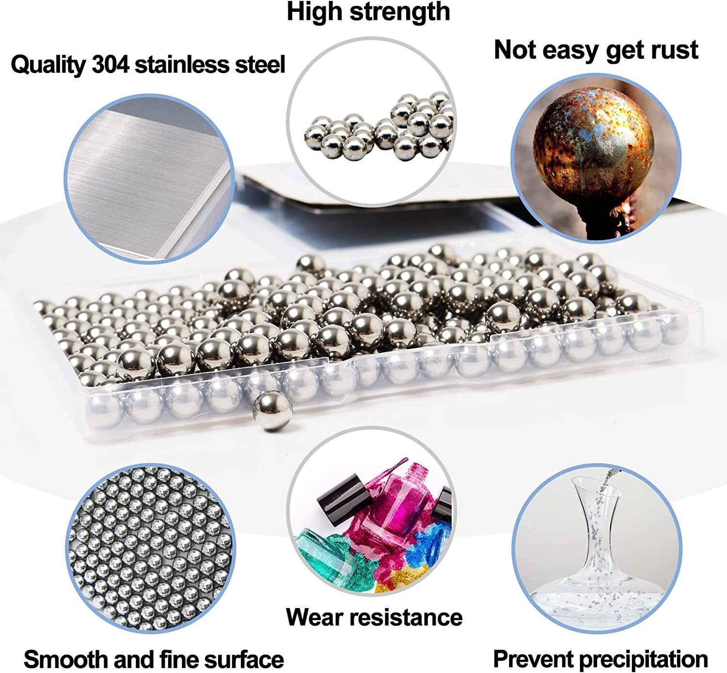 Hot Sale Factory 3/8 Inch 6mm 2mm 3mm Aisi 420 316 304 Facial Stainless Steel Solid Hollow Cold Balls Bearing 420 6mm Copper