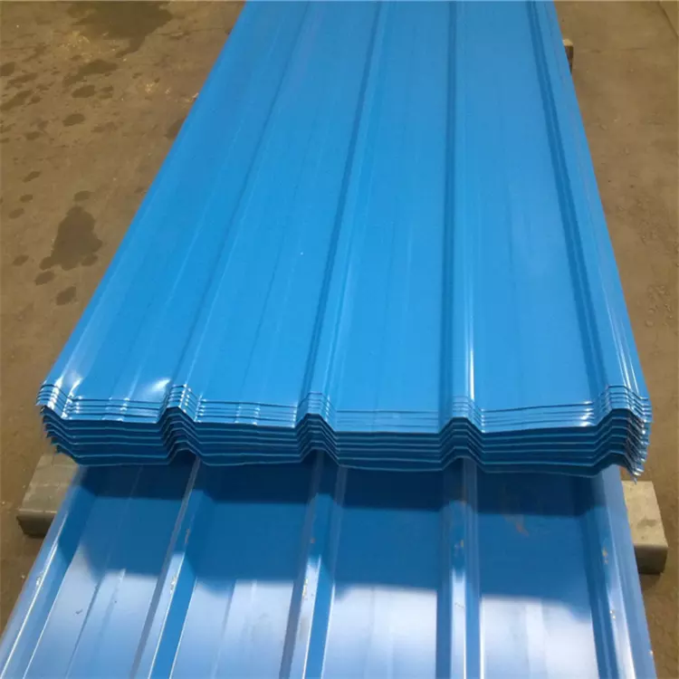 915T colour coated corrugated steel roofing sheet For Corrugated Metal Roofing from China