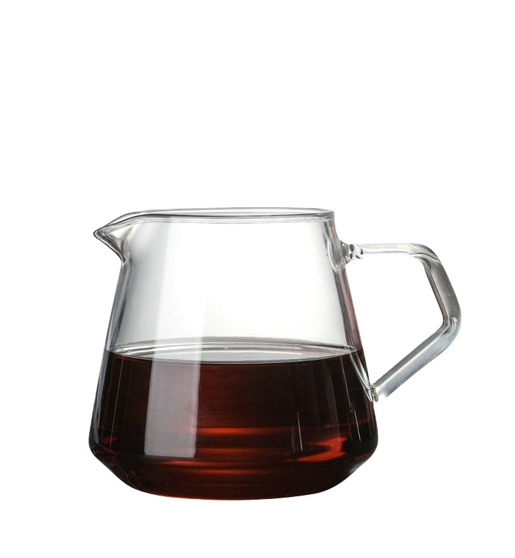 Factory OEM hand brewer glass coffee carafe, glass coffee jug