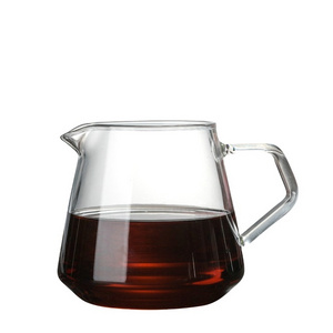 Factory OEM hand brewer glass coffee carafe, glass coffee jug