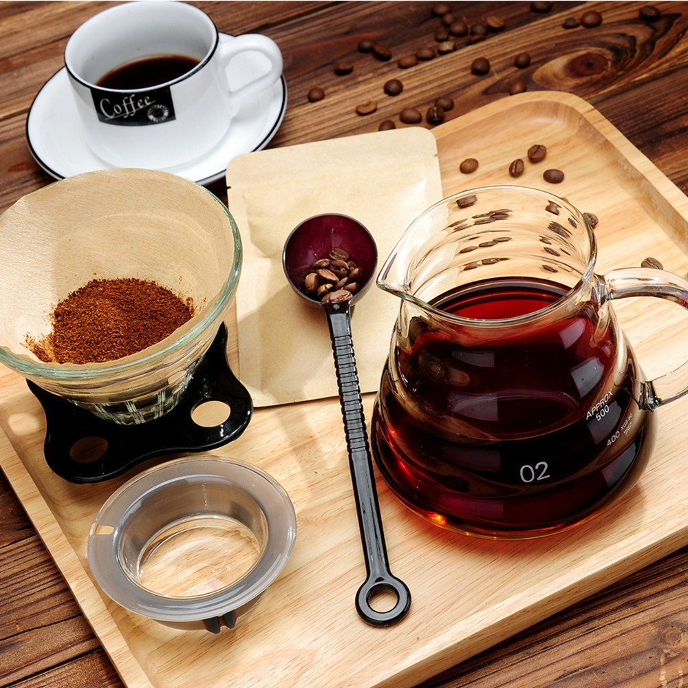 pour over coffee carafe glass coffee server with stand set