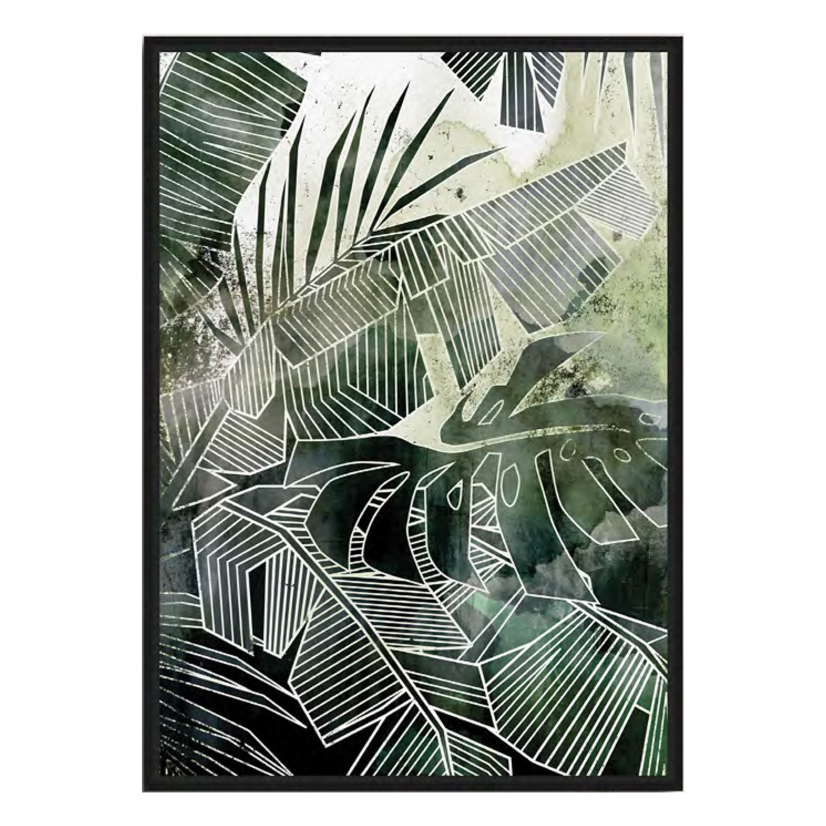 Nordic Green Plant Leaf Series Canvas Posters Wall Art for Home Decor compound wall art world map wall sticker