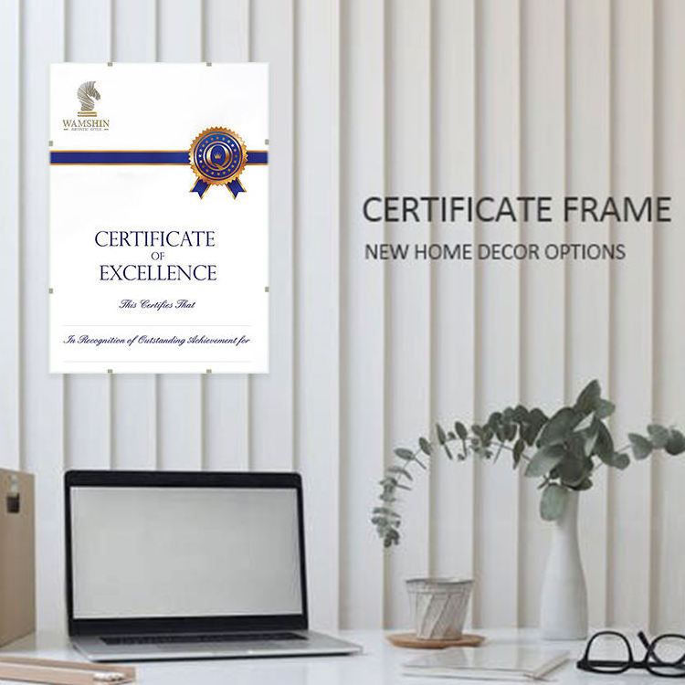 Modern brown double glass clear picture certificate frames wholesale acrylic 4x6 8x10 moulding pvc bulk picture frame