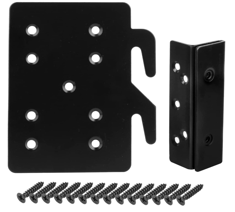 Bed Frame Bed Post Double Hook Slot Bracket,