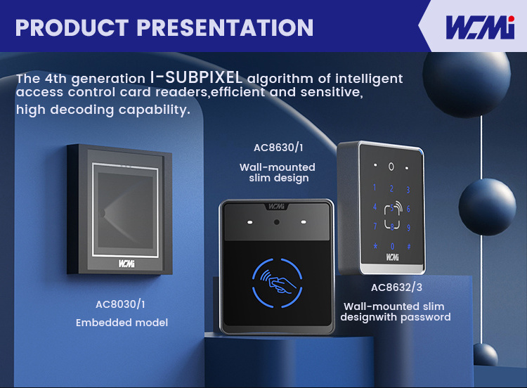 Wiegand 1D 2D IC /NFC Reader 13.56MHz IC Smart Card RFID Reader Wiegand26/34 QR Code Access Control