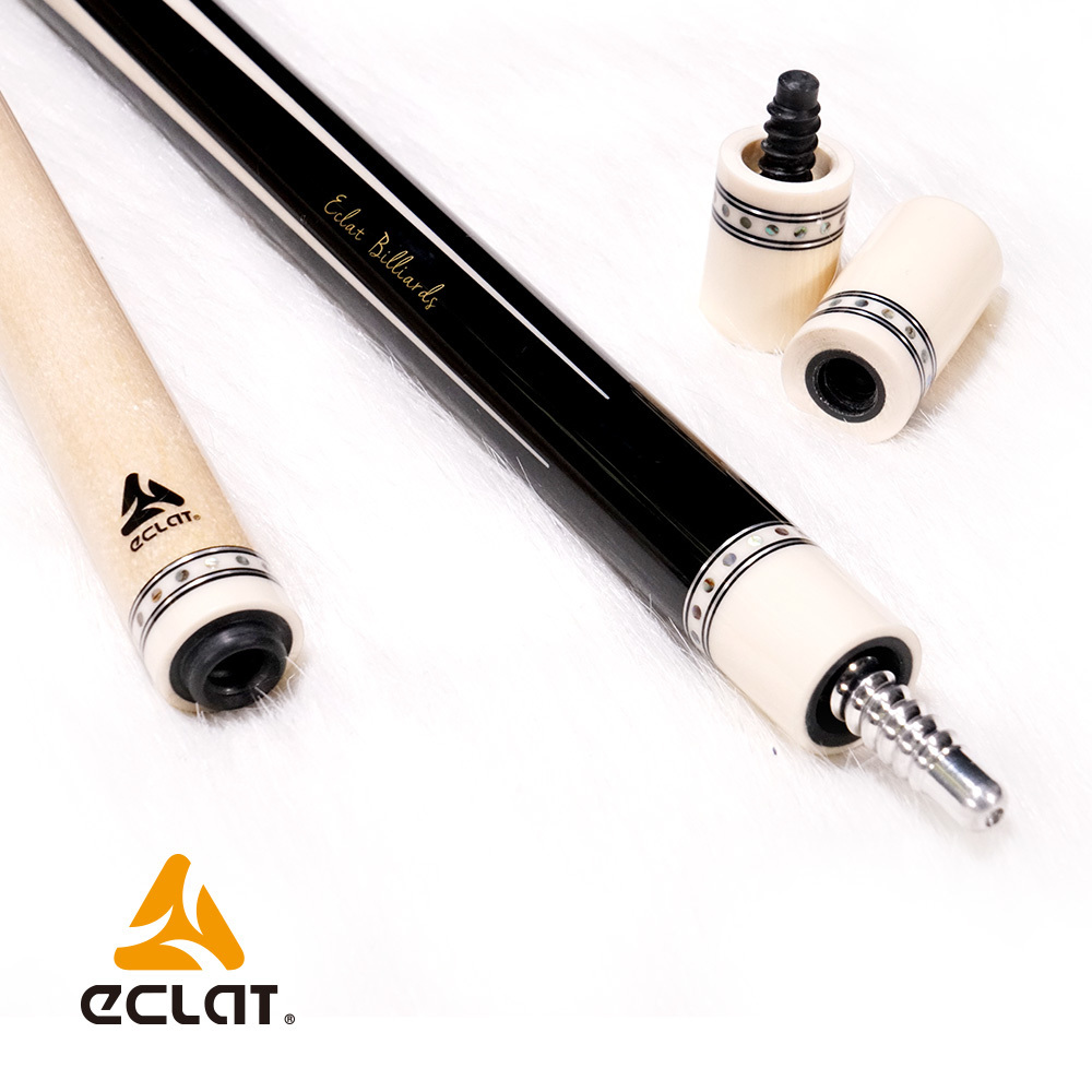 Eclat high end pool cue LPZ-S1 with Predator cue level ebony wood seashall inlay  maple cue radial pin joint